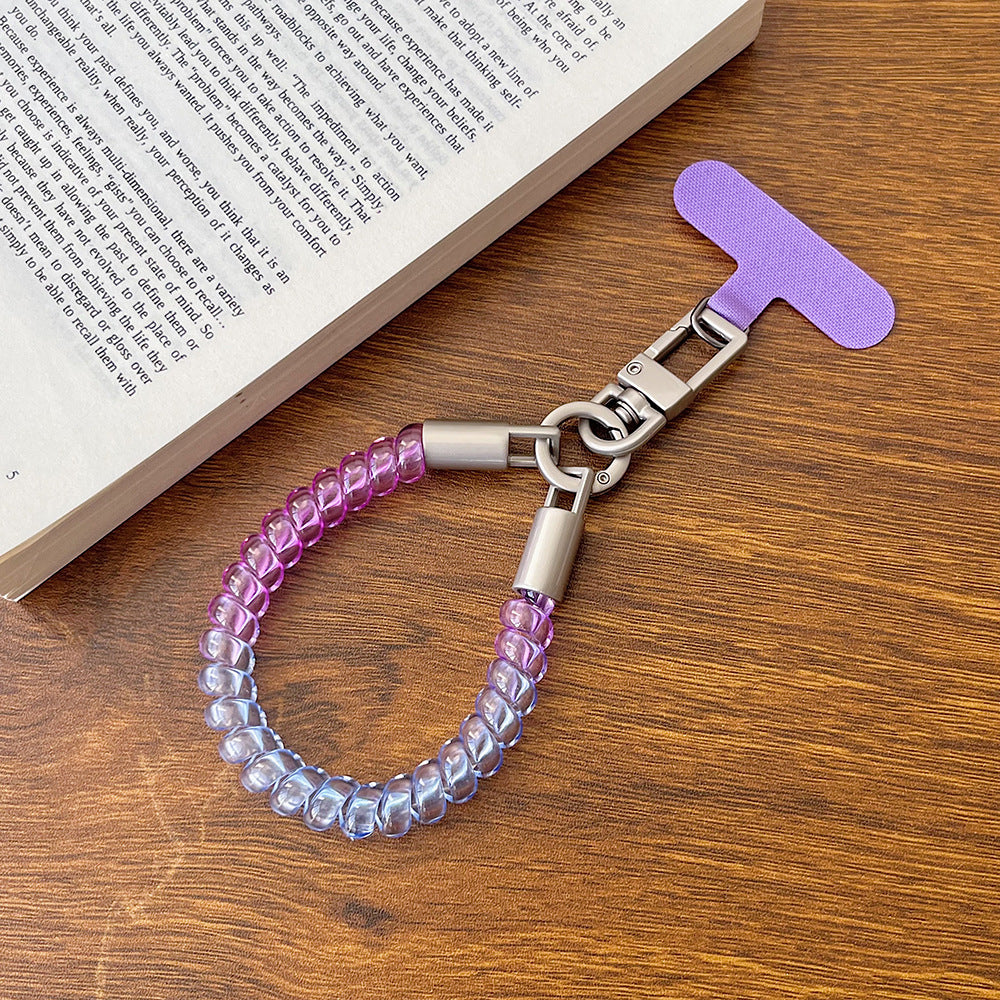 Thick Phone Cord Wrist Phone Strap with Tether Tabs – High Elasticity Wristlet & Hand Lanyard