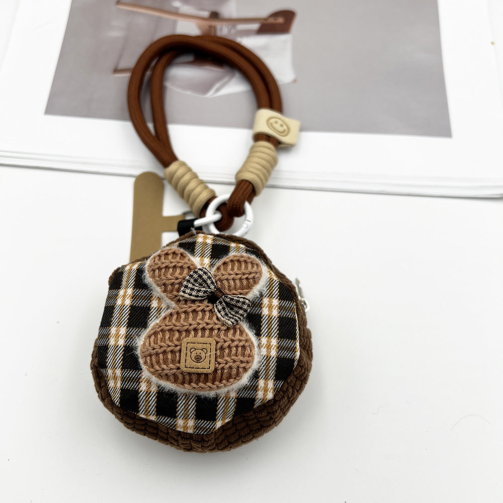 Mouse Mini Coin Purse with Phone Wrist Strap – Headphone Bag & Wristlet & Hand Lanyard