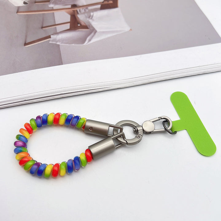 TPU Phone Cord Wrist Phone Strap with Tether Tabs – Elasticity Short Wristlet & Hand Lanyard
