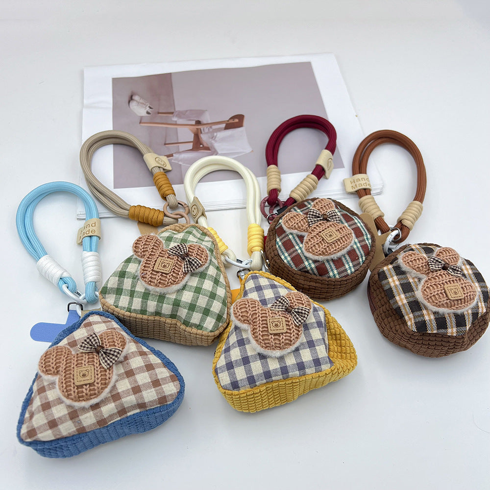 Mouse Mini Coin Purse with Phone Wrist Strap – Headphone Bag & Wristlet & Hand Lanyard