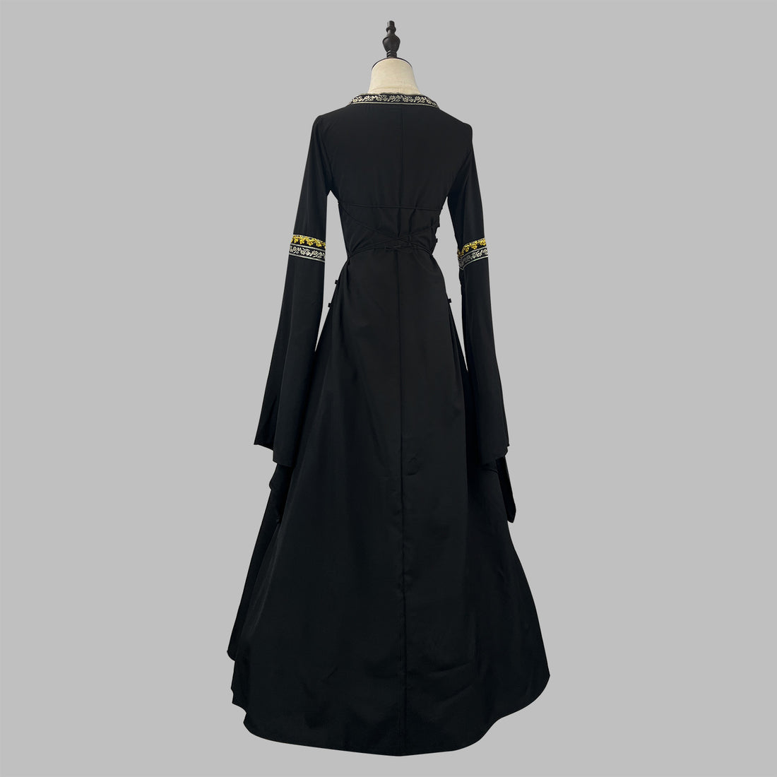 Women's Victorian Court Dress - Long Flare Sleeve Halloween Retro Masquerade Cosplay Costume