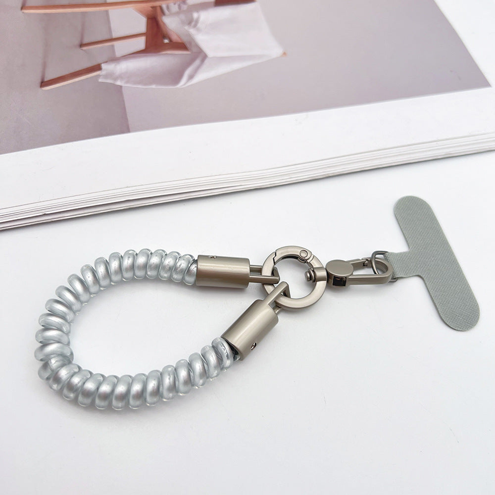 TPU Phone Cord Wrist Phone Strap with Tether Tabs – Elasticity Short Wristlet & Hand Lanyard