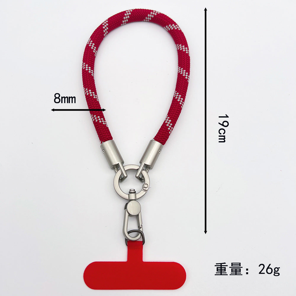 Classic Multicolor Rotatable Wrist Phone Strap with Tether Tabs – 8MM Wristlet & Hand Lanyard