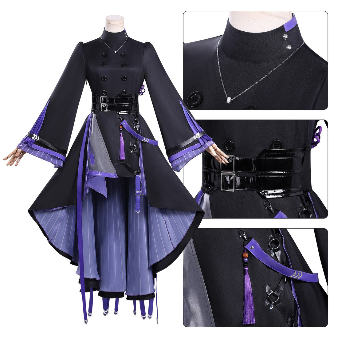 Game Arknights Lin Yuxia Full Set Dress Outfit Cosplay Costumes