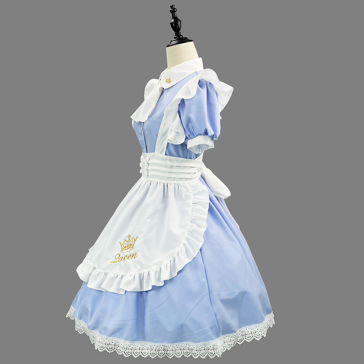 British Queen Maid Outfit Long Dress Lolita Cosplay Costume