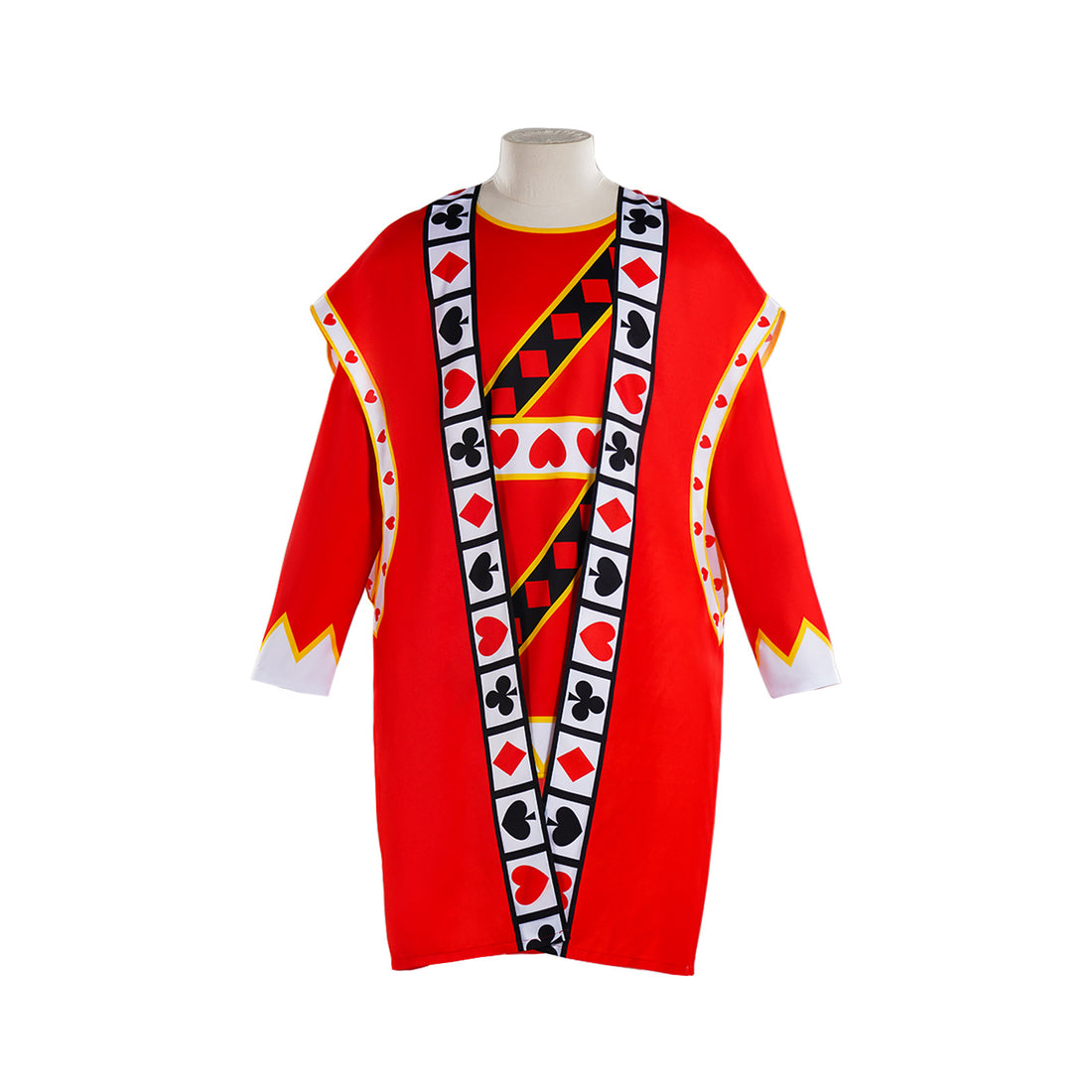Alice Style Red Magic King Playing Card Cosplay Costume Halloween Fancy Dress