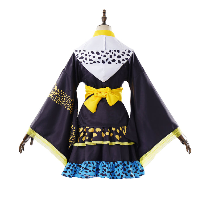 Navigation Trafalgar D. Water Law Cosplay Genderbend One Piece Kimono Women Halloween Dress