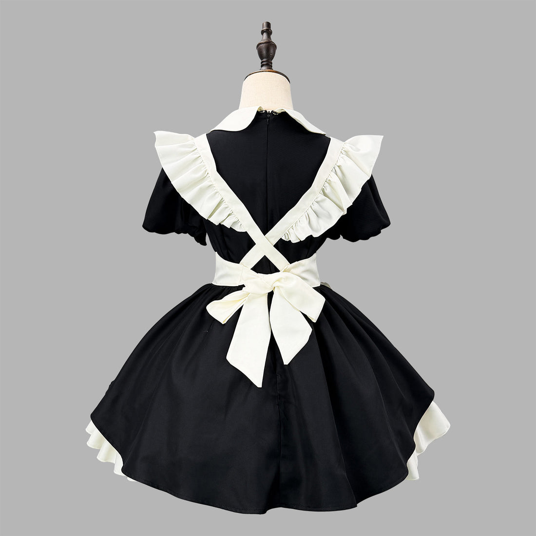 Inverted Pleat Ruffle Maid Outfit Classic Cosplay Lolita Dress