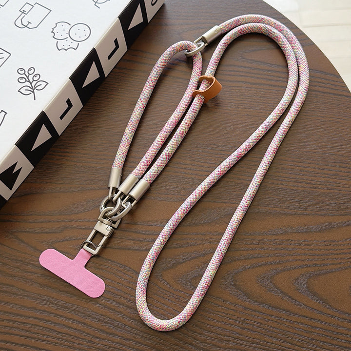 Multicolor Crossbody and Wrist Phone Strap with Tabs – Hand Woven 3-IN-1 Wristlet & Hand Lanyard