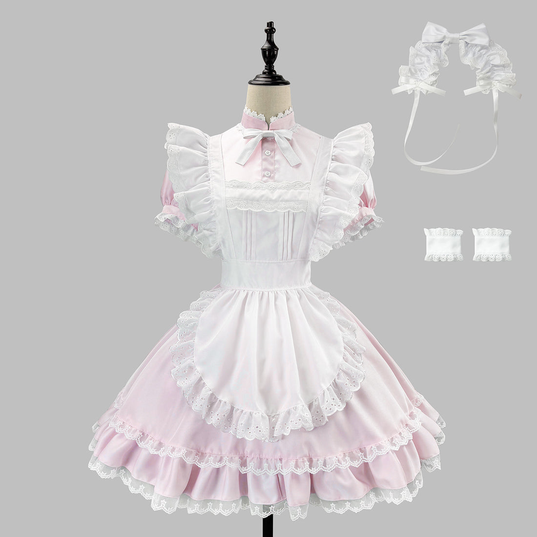 Alice Aqua Blue Lolita Maid Outfit Streamer Cosplay Dress