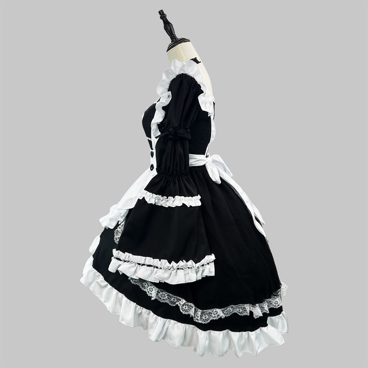 Otaku Dance Streamer Plus Size Maid Outfit Lolita Dress Costume