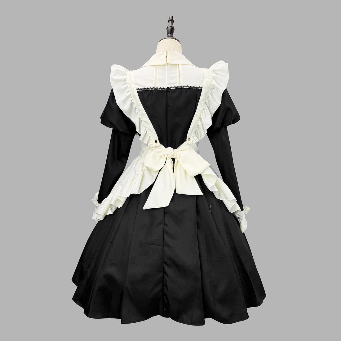 Akihabara Black White Traditional Maid Outfit Lolita Cosplay Dress