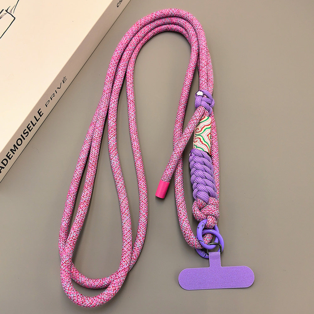 Multicolor Adjustable Crossbody Neck Phone Lanyard Long Strap with Tether Tabs Phone Charm