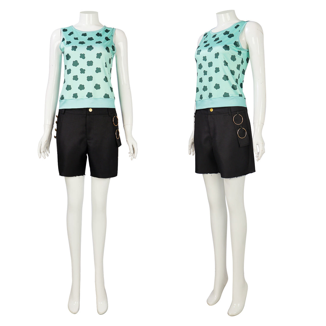 Navigation Nami Season 2 Cosplay Blue Tank Top Pants Set One Piece Women Halloween Outfits