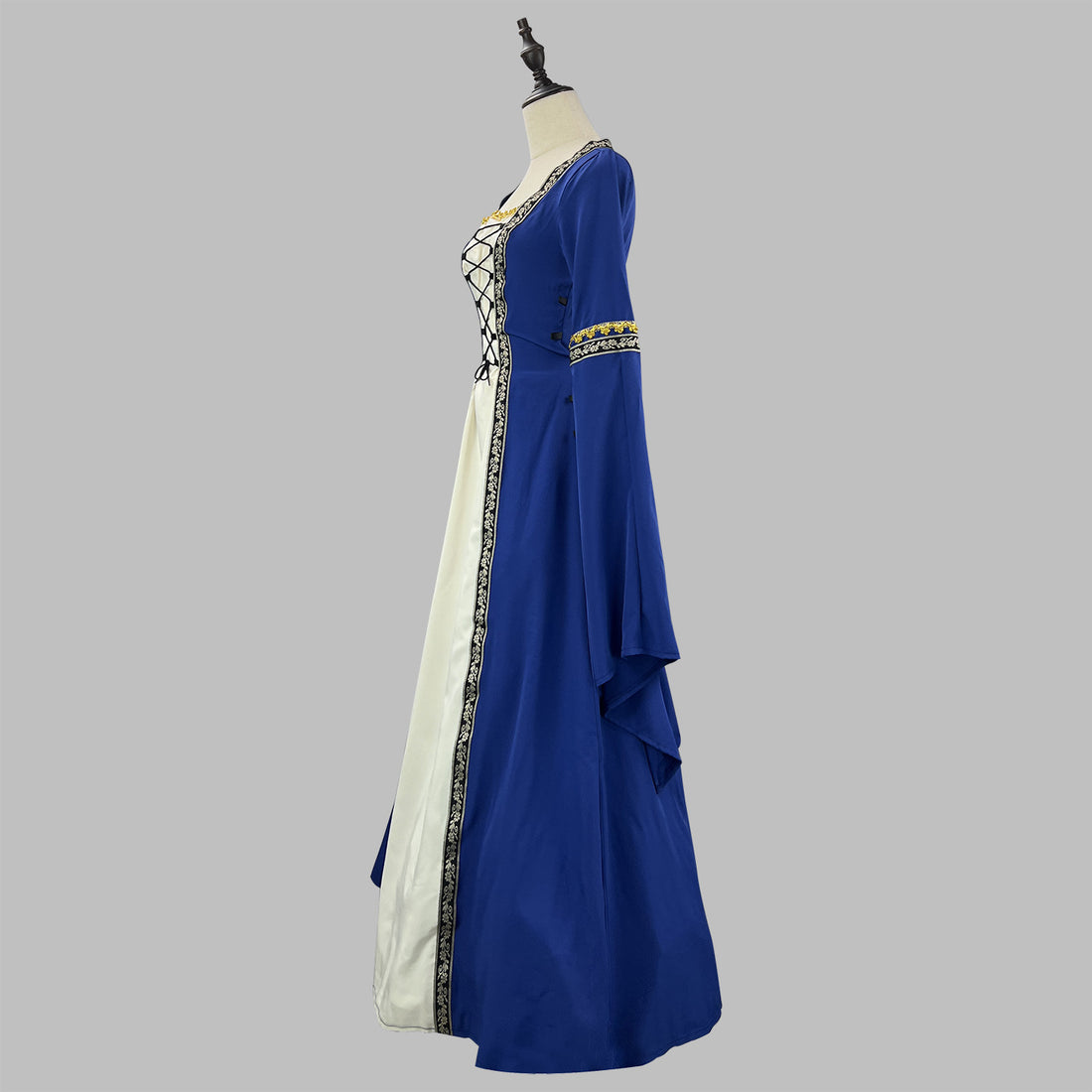 Women's Victorian Court Dress - Long Flare Sleeve Halloween Retro Masquerade Cosplay Costume