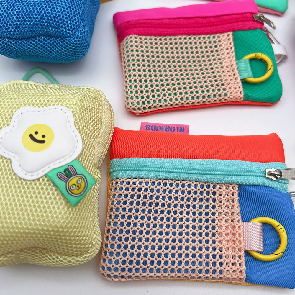 Mini Coin Purse Headphone Bag with Carabiner – Multifunctional Portable Bag Phone Accessory
