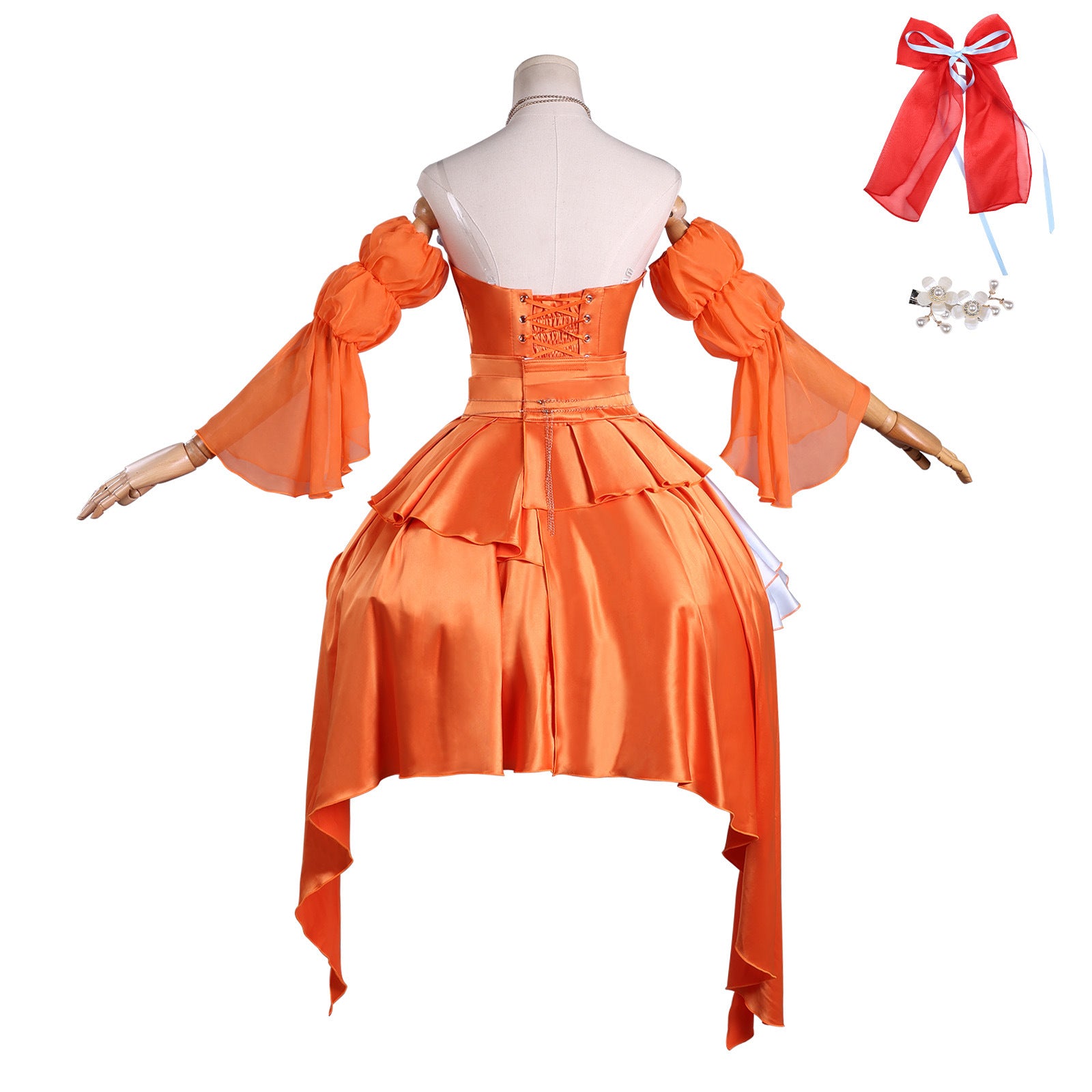 Genshin Impact Yoimiya Resplendent Feast Gown Full Set Cosplay Costumes