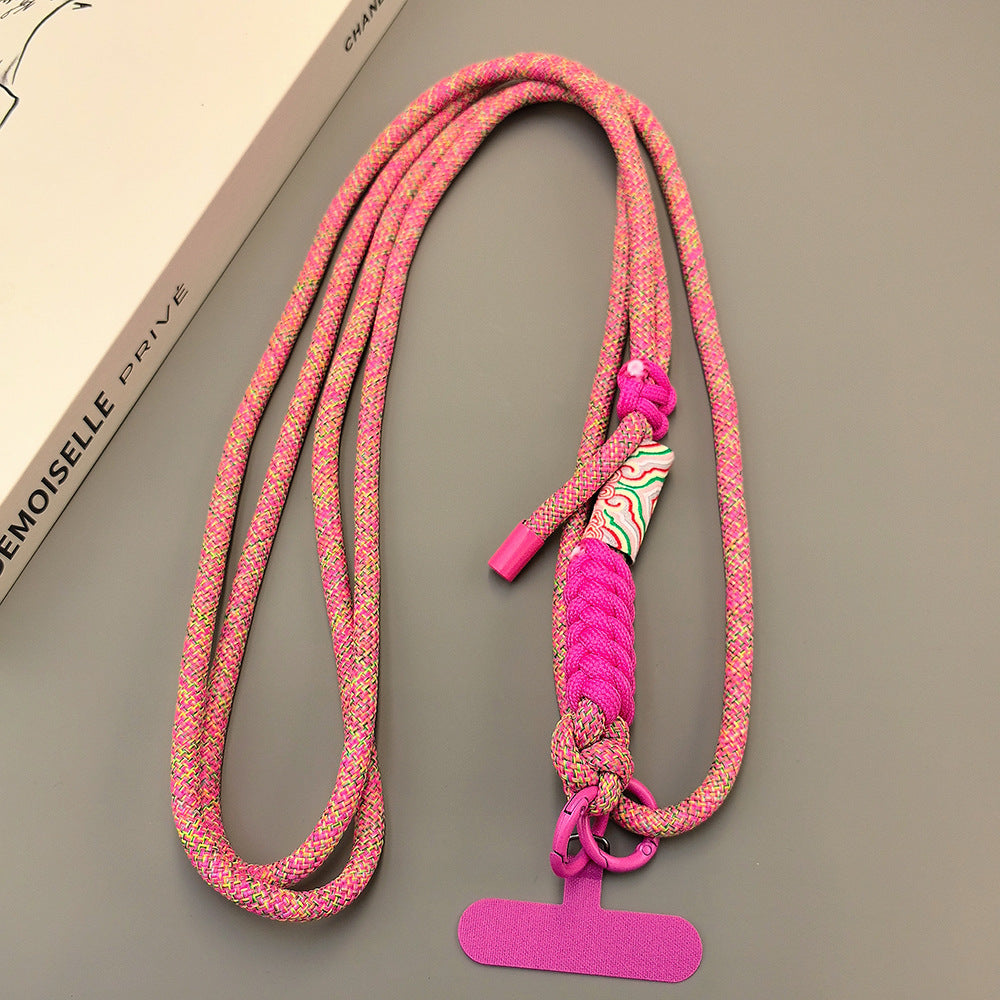 Multicolor Adjustable Crossbody Neck Phone Lanyard Long Strap with Tether Tabs Phone Charm