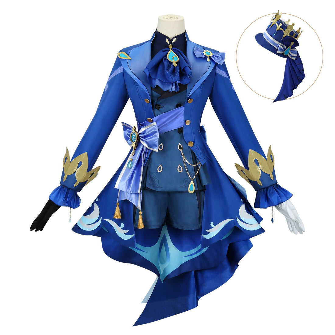 Genshin Impact Focalors Furina de Fontaine Black Cosplay Costumes