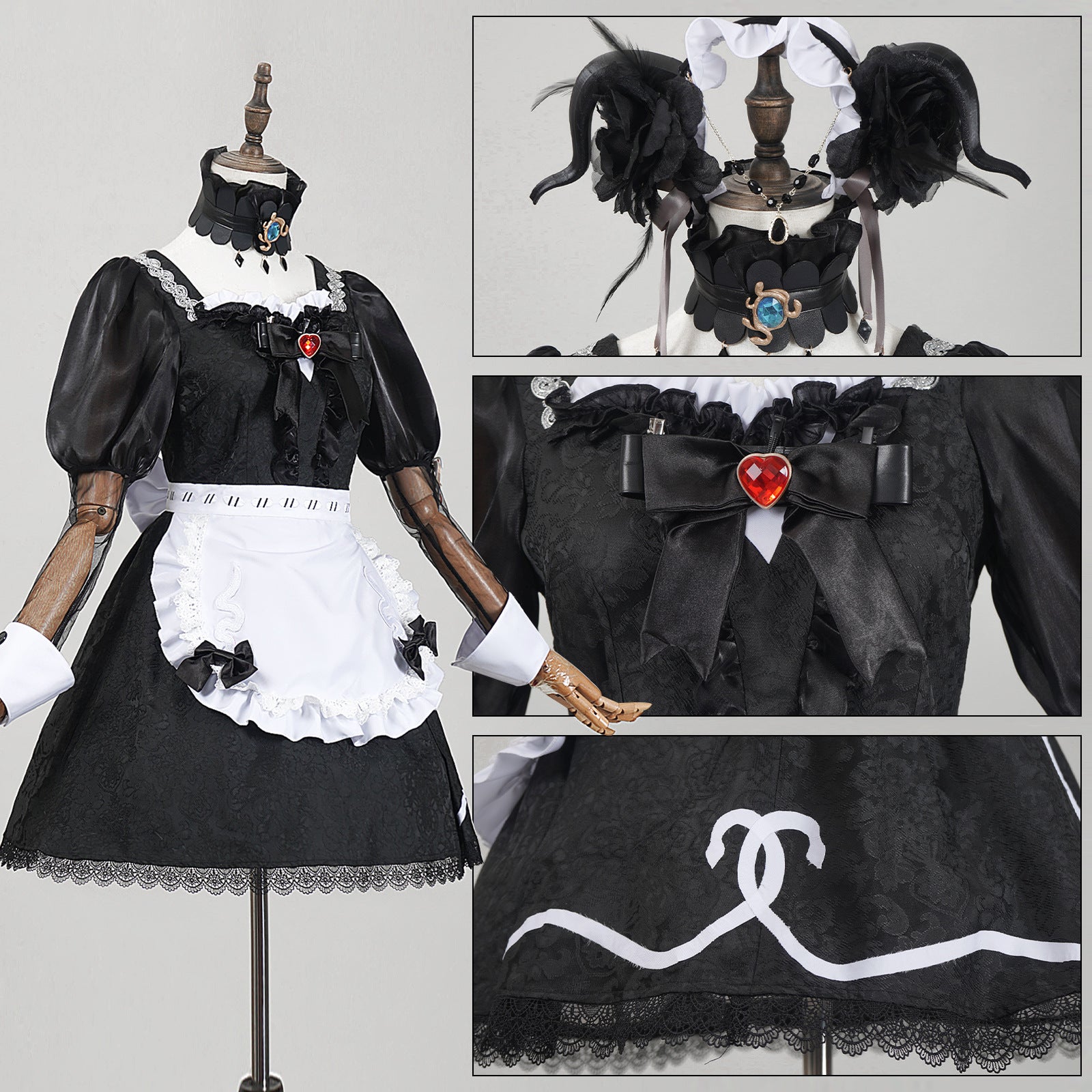 Identity V Priestess Crimson Suit Truth & Inference Redheaded Witch Cosplay Costumes