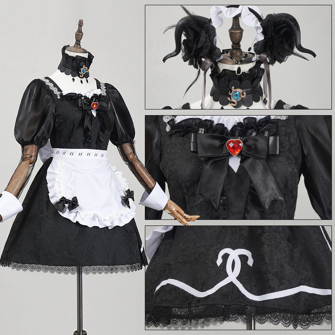 Identity V Priestess Crimson Suit Truth & Inference Redheaded Witch Cosplay Costumes