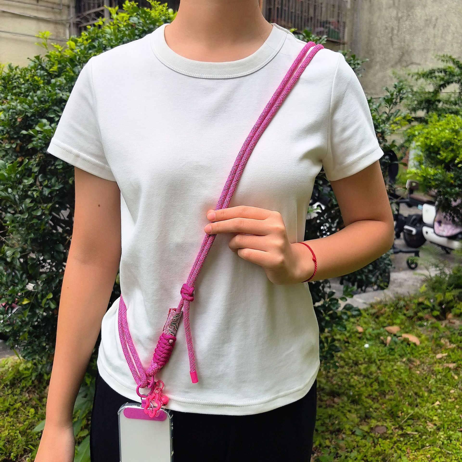 Multicolor Adjustable Crossbody Neck Phone Lanyard Long Strap with Tether Tabs Phone Charm