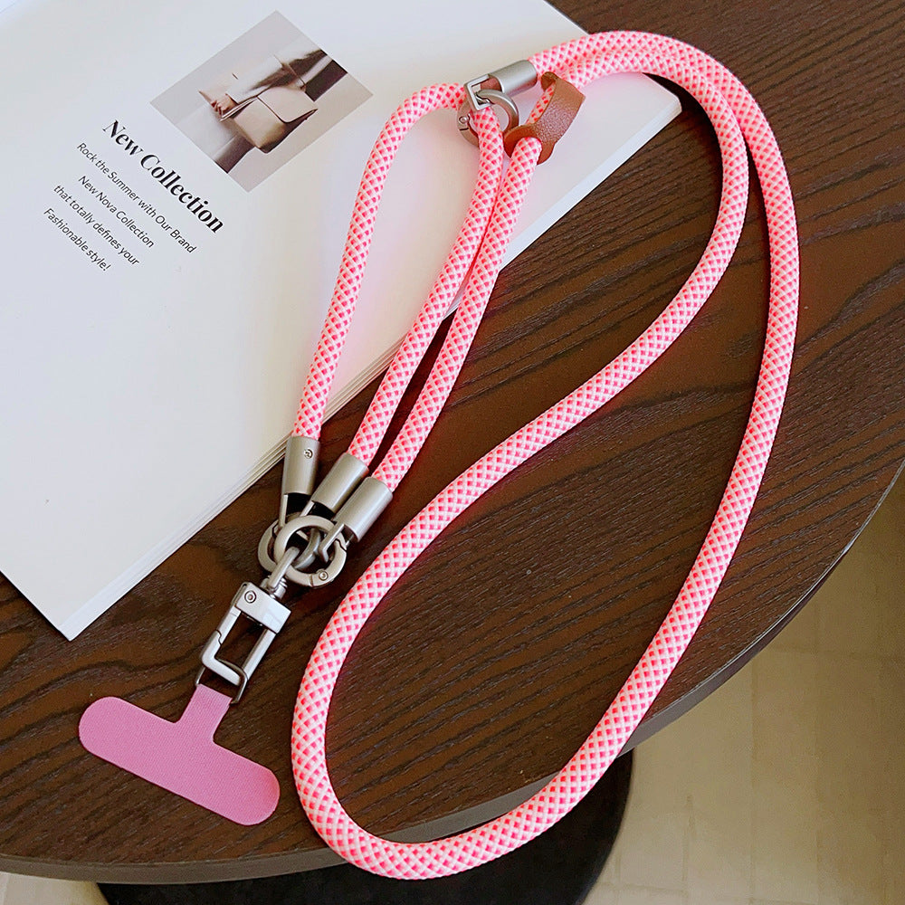 Multicolor Crossbody and Wrist Phone Strap with Tabs – Hand Woven 3-IN-1 Wristlet & Hand Lanyard