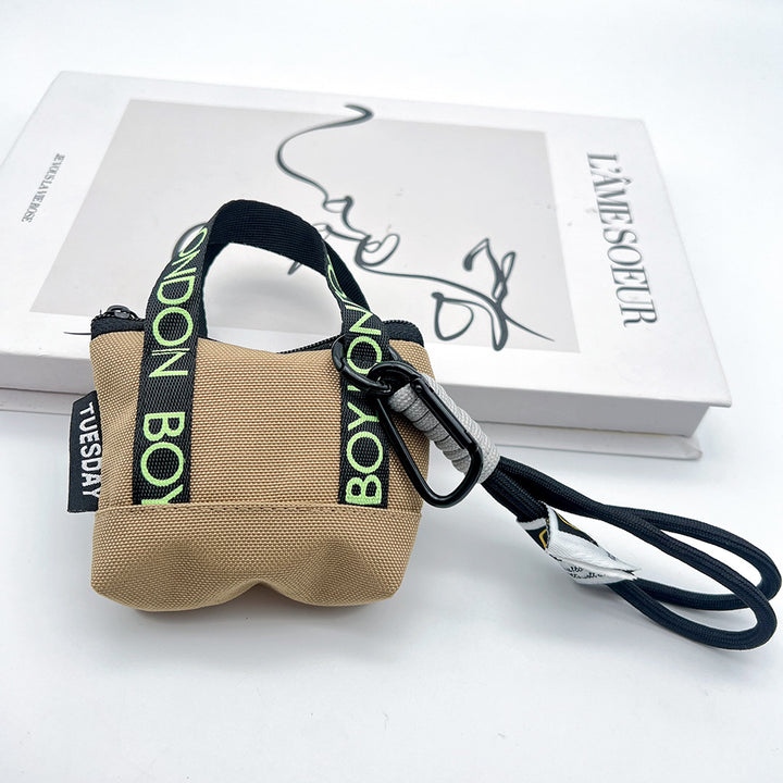 Mini Coin Purse Headphone Bag with Wrist Phone Strap Carabiner – Mini Handbag Phone Accessory