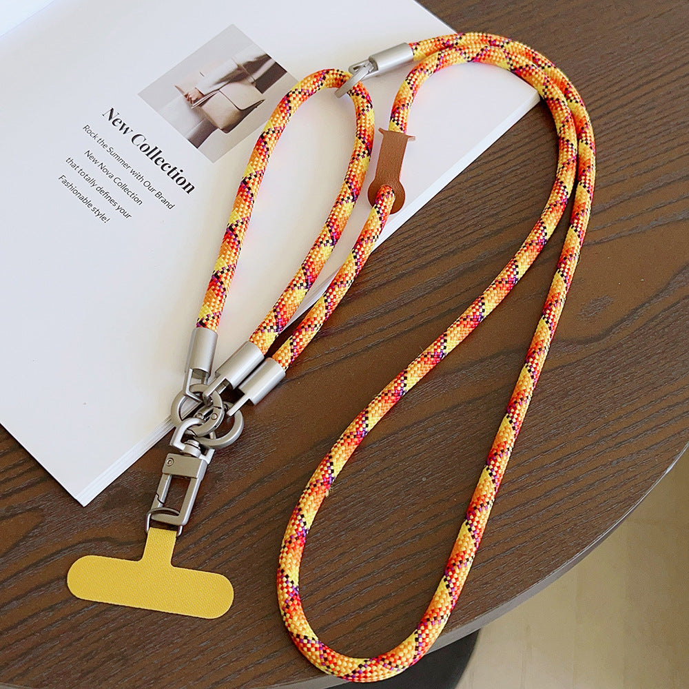 Multicolor Crossbody and Wrist Phone Strap with Tabs – Hand Woven 3-IN-1 Wristlet & Hand Lanyard