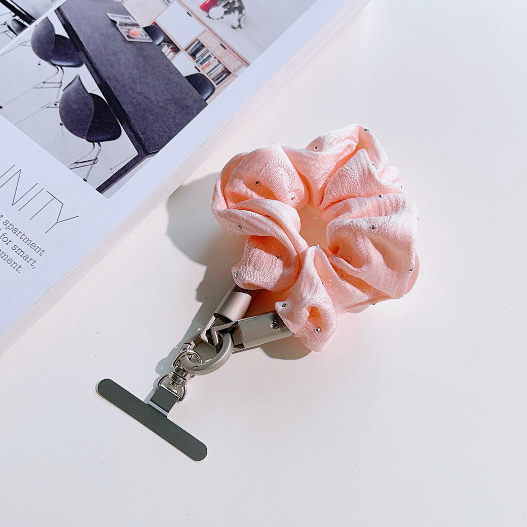 Stylish Fabric Art Wrist Phone Strap with Tether Tabs – Colon-shaped Wristlet & Hand Lanyard