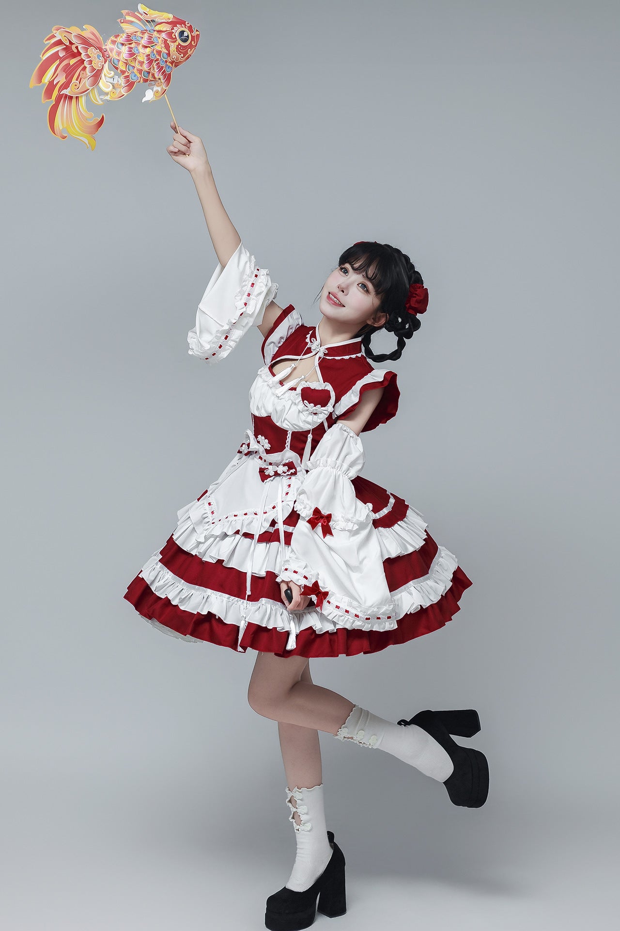Chinese Maid Outfit New Style Qipao Lolita Cosplay Dress