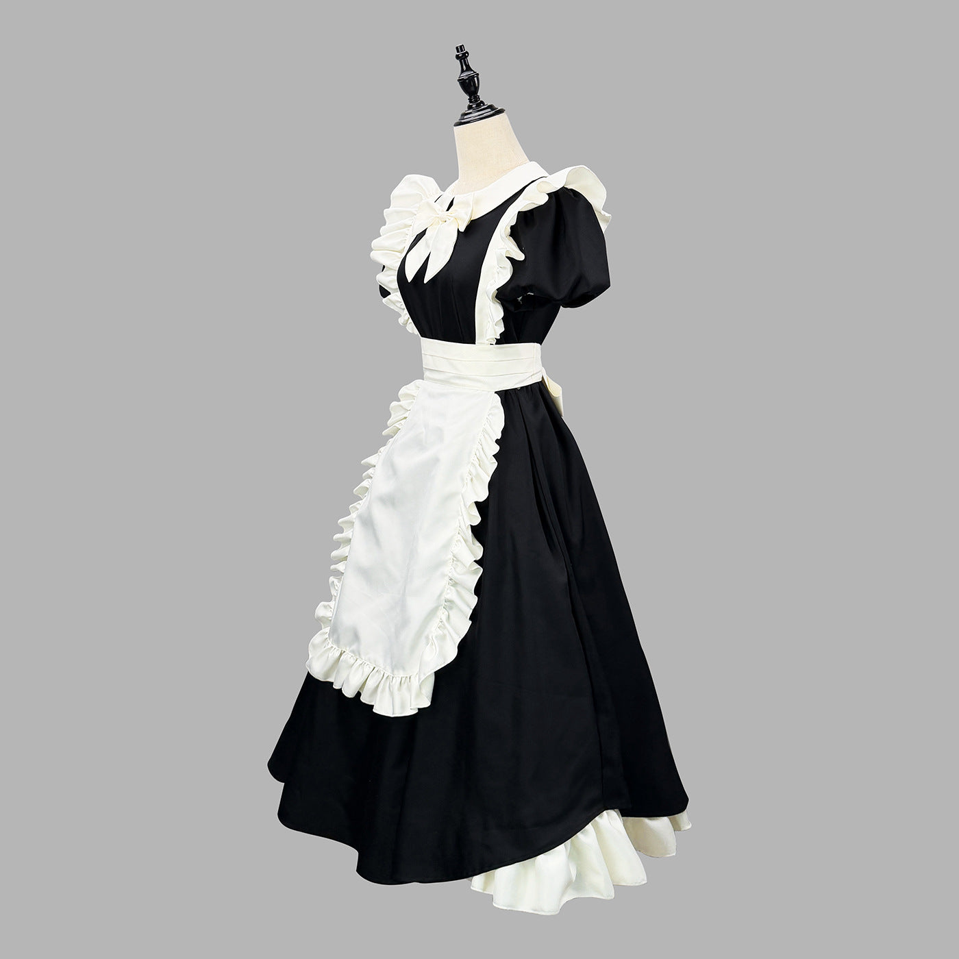 Inverted Pleat Ruffle Maid Outfit Classic Cosplay Lolita Dress