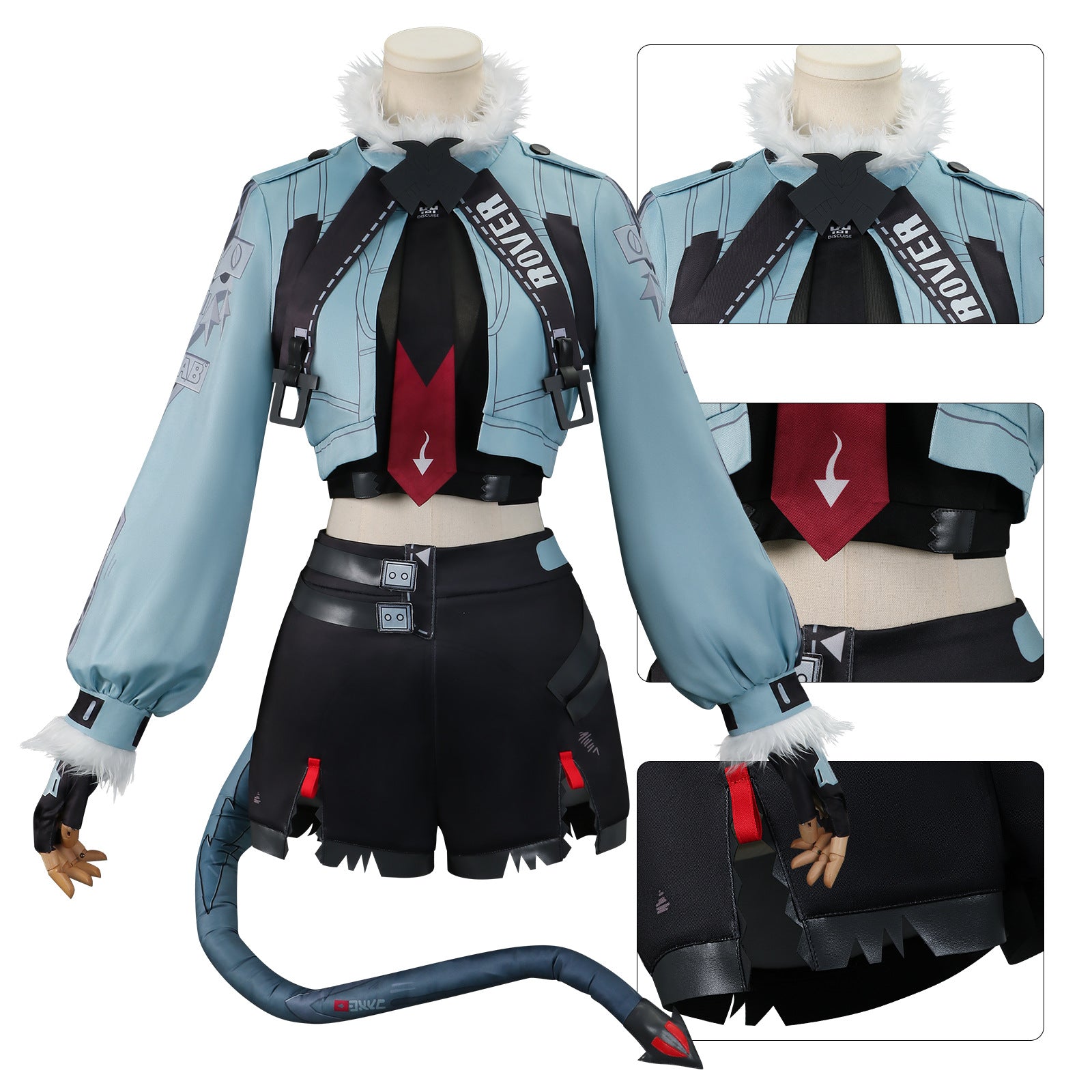 Game Zenless Zone Zero Rat Girl Jane Doe Full Set Cosplay Costumes
