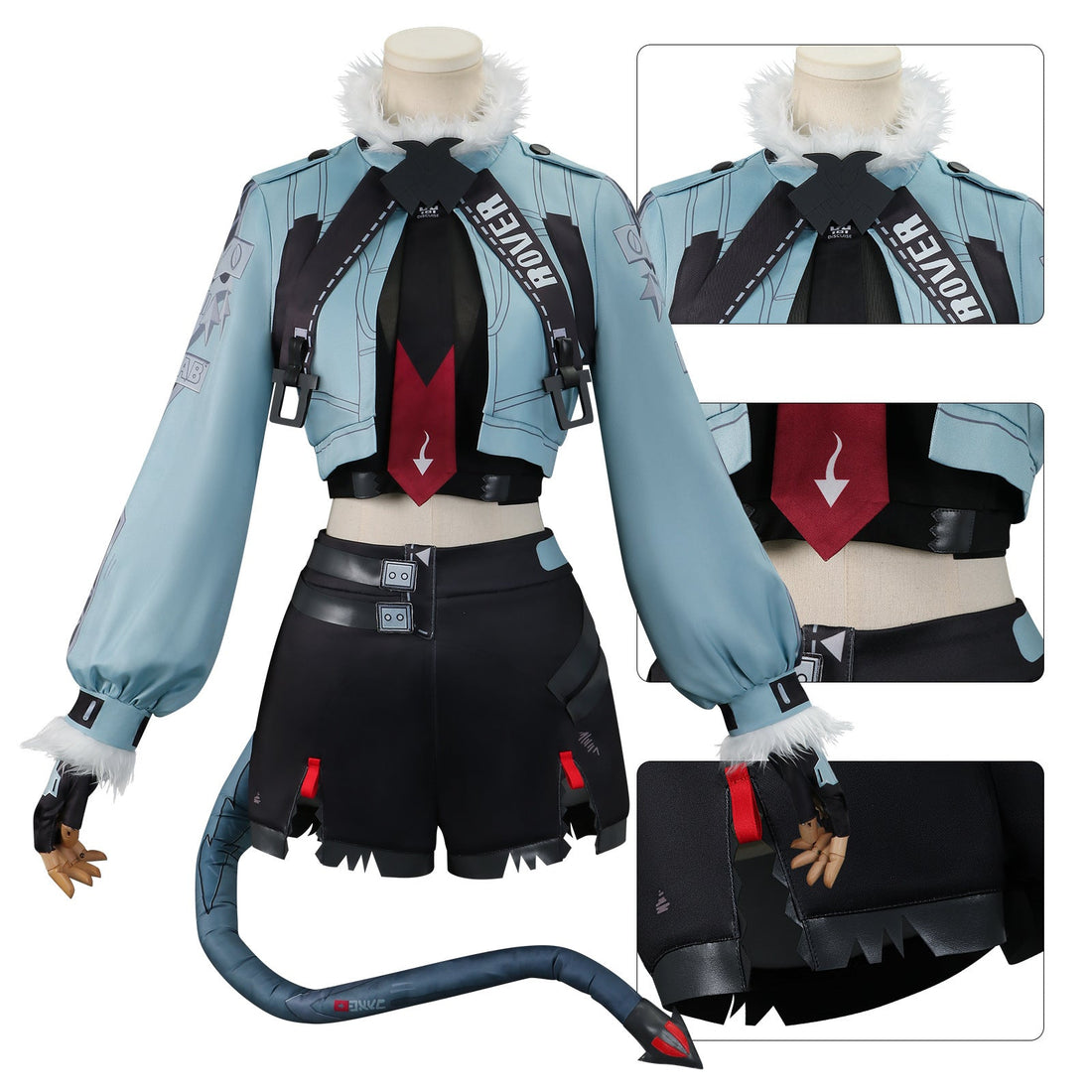 Game Zenless Zone Zero Rat Girl Jane Doe Full Set Cosplay Costumes