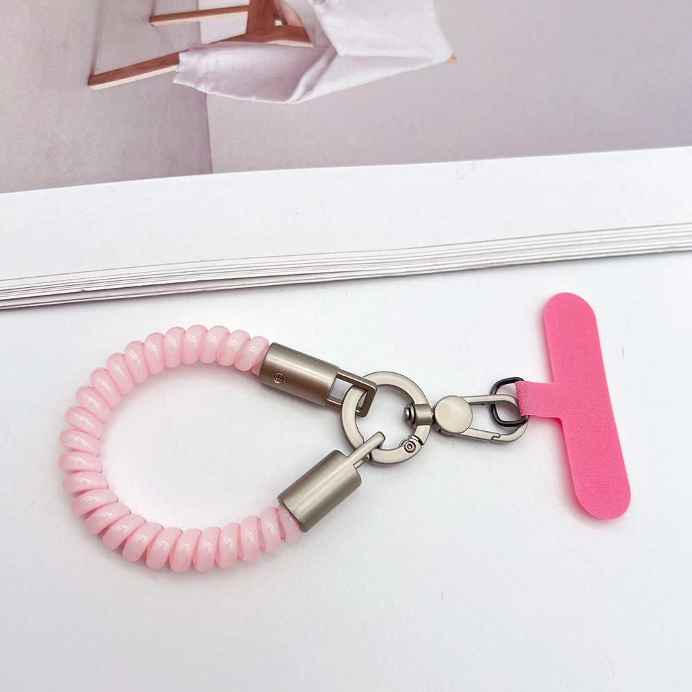 TPU Phone Cord Wrist Phone Strap with Tether Tabs – Elasticity Short Wristlet & Hand Lanyard