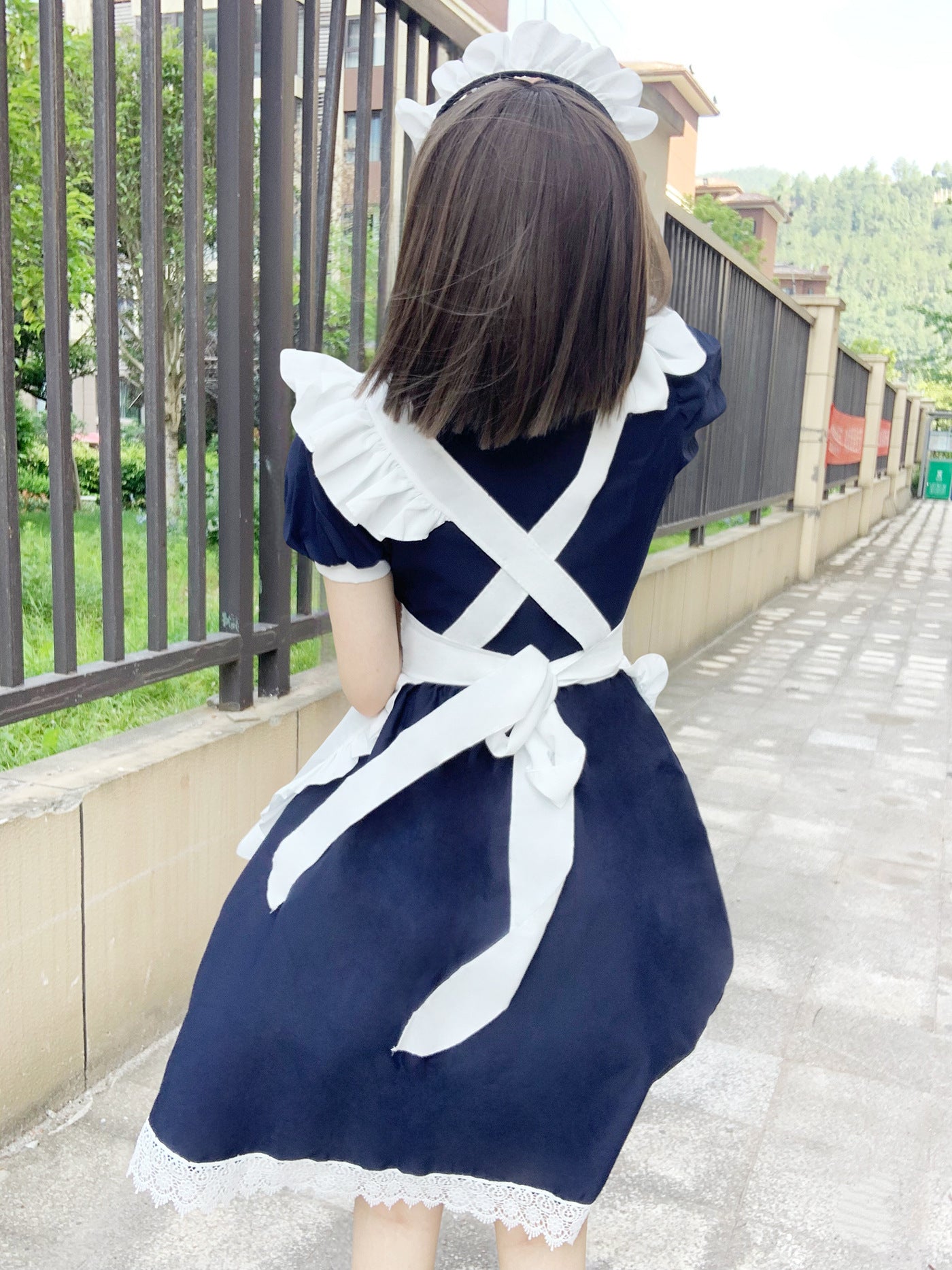 British Queen Maid Outfit Long Dress Lolita Cosplay Costume