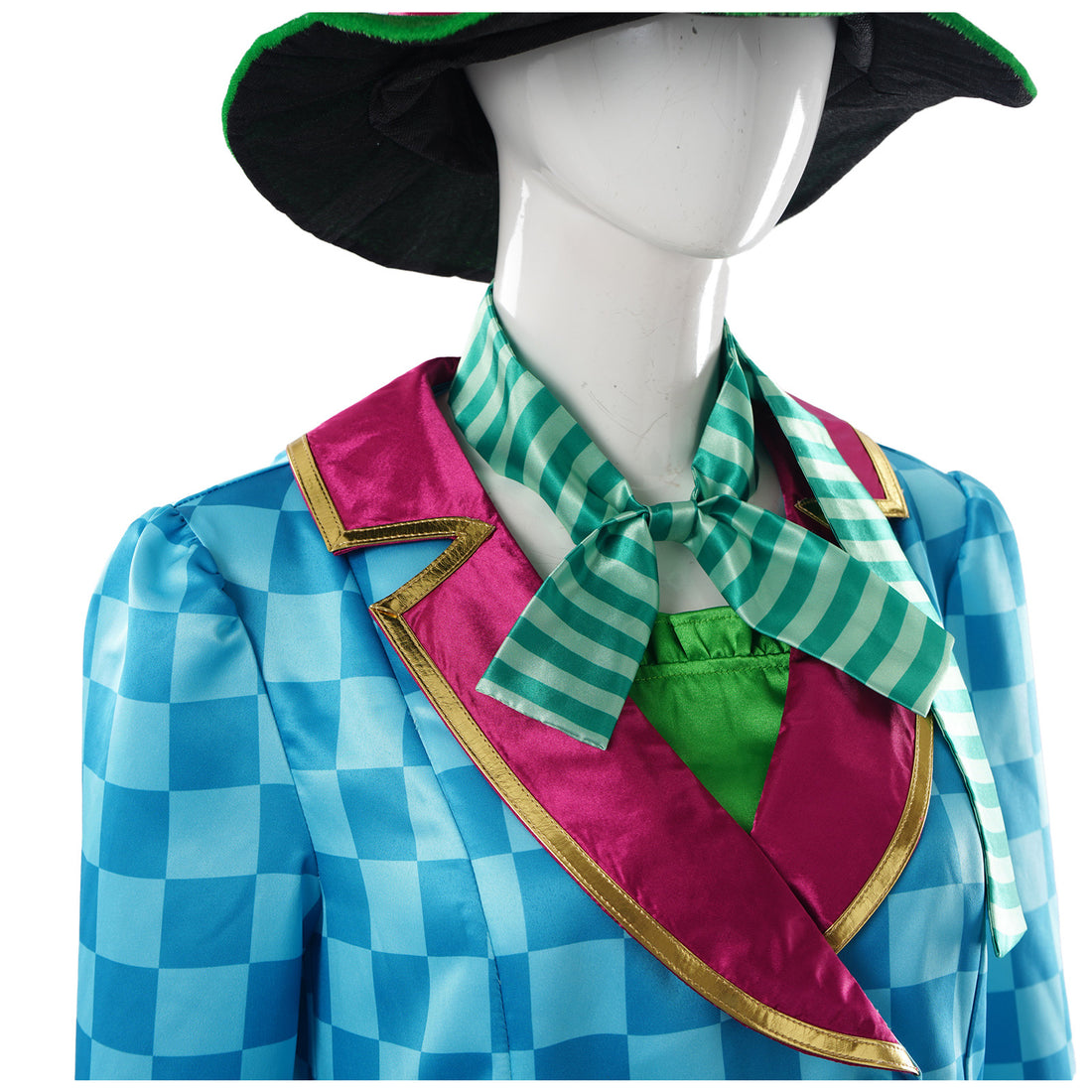 Alice Mad Hatter Genderbend Women Outfit - Halloween Carnival Party Cosplay Costume