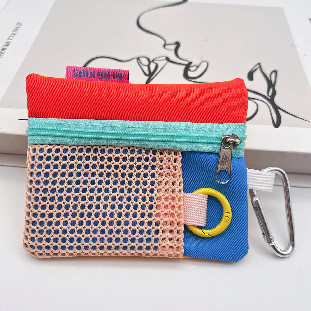 Mini Coin Purse Headphone Bag with Carabiner – Multifunctional Portable Bag Phone Accessory