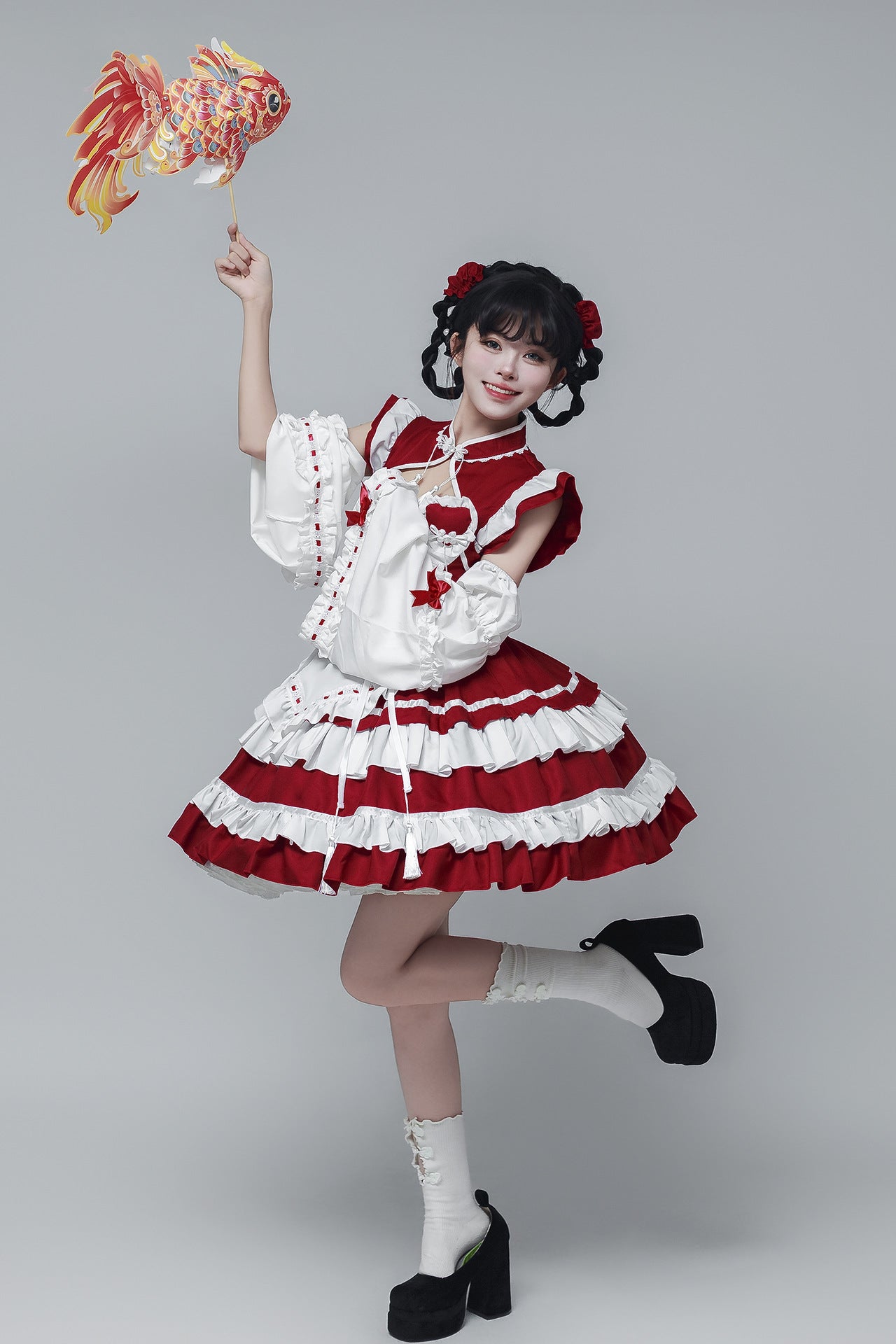 Chinese Maid Outfit New Style Qipao Lolita Cosplay Dress