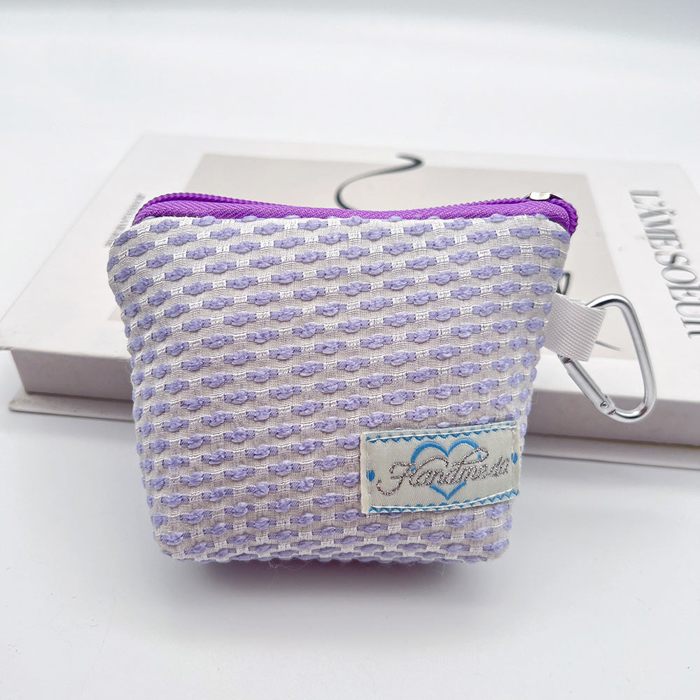 Mini Coin Purse Headphone Bag with Carabiner – Multifunctional Portable Bag Phone Accessory