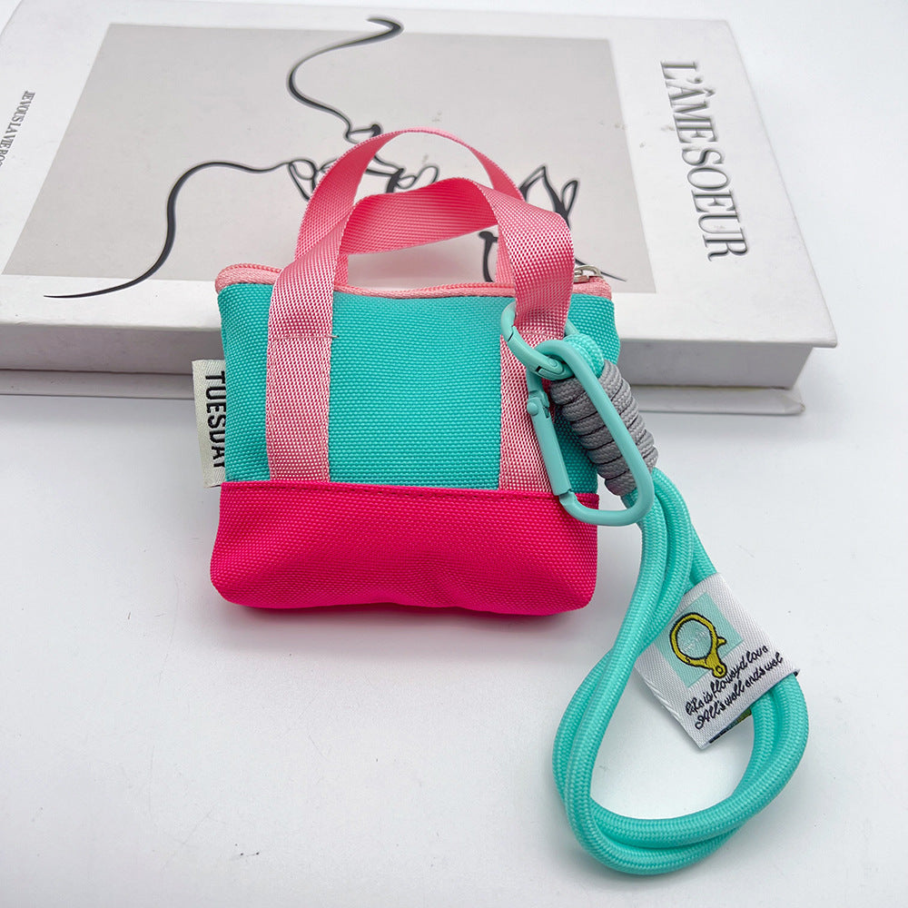 Mini Coin Purse Headphone Bag with Wrist Phone Strap Carabiner – Mini Handbag Phone Accessory