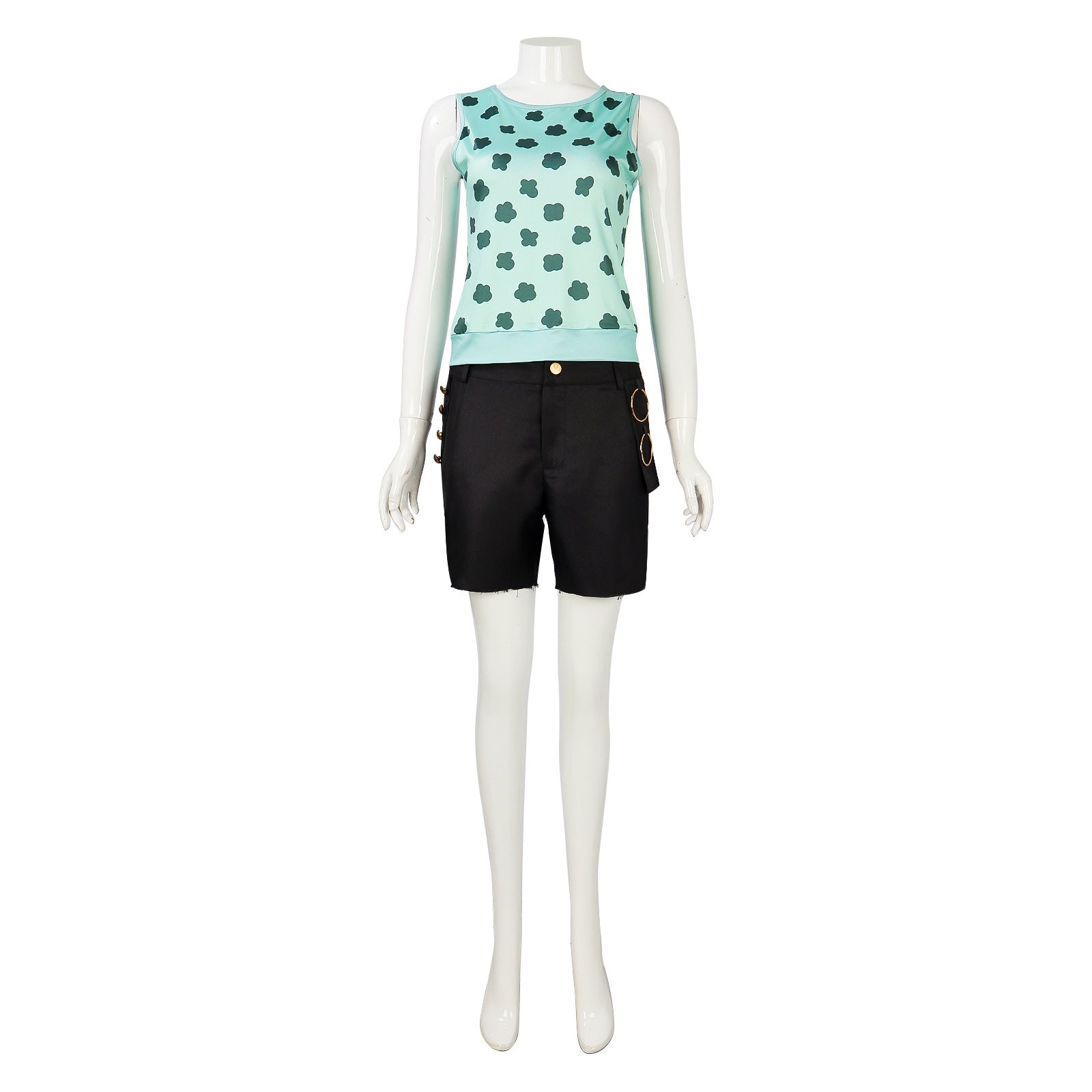 Navigation Nami Season 2 Cosplay Blue Tank Top Pants Set One Piece Women Halloween Outfits