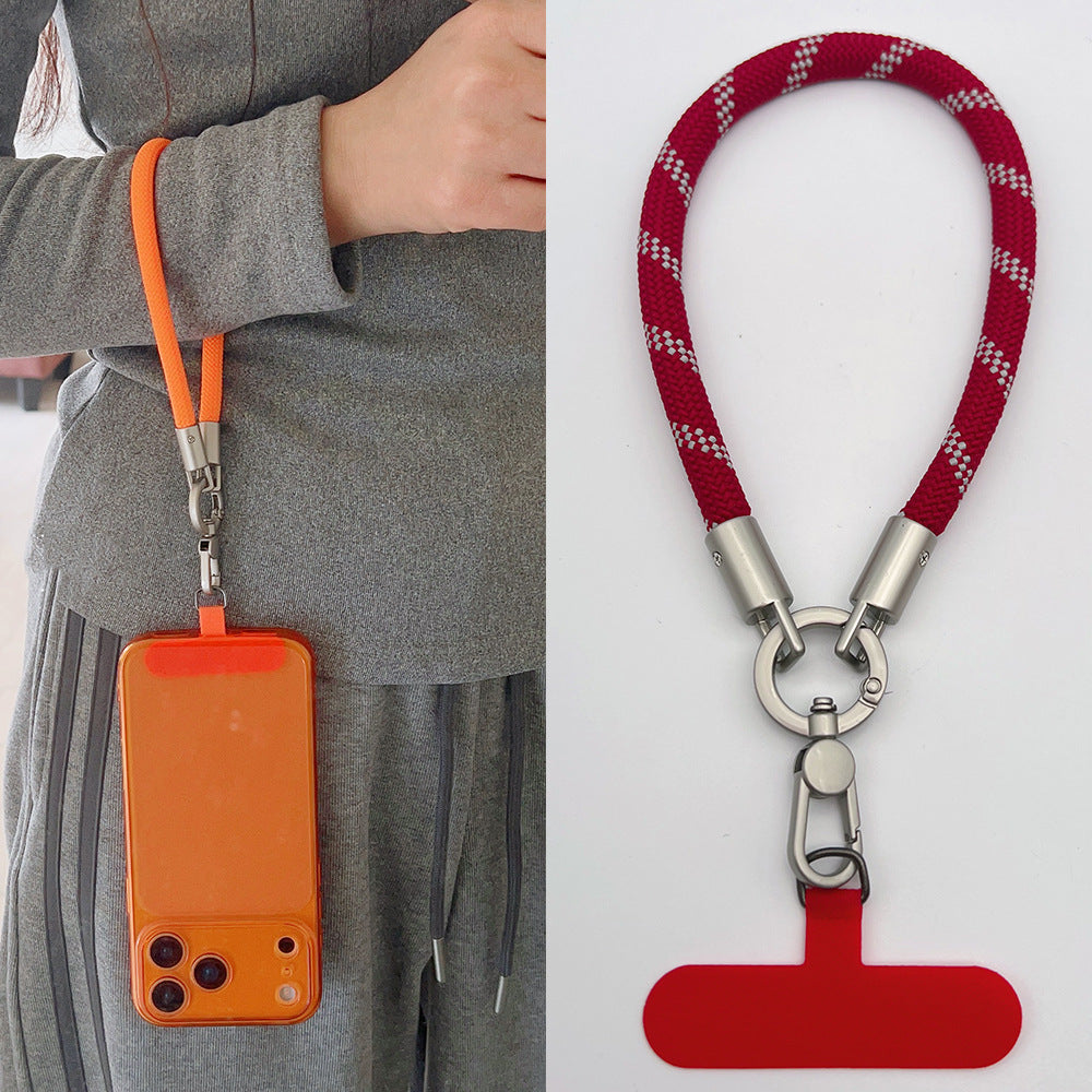 Classic Multicolor Rotatable Wrist Phone Strap with Tether Tabs – 8MM Wristlet & Hand Lanyard