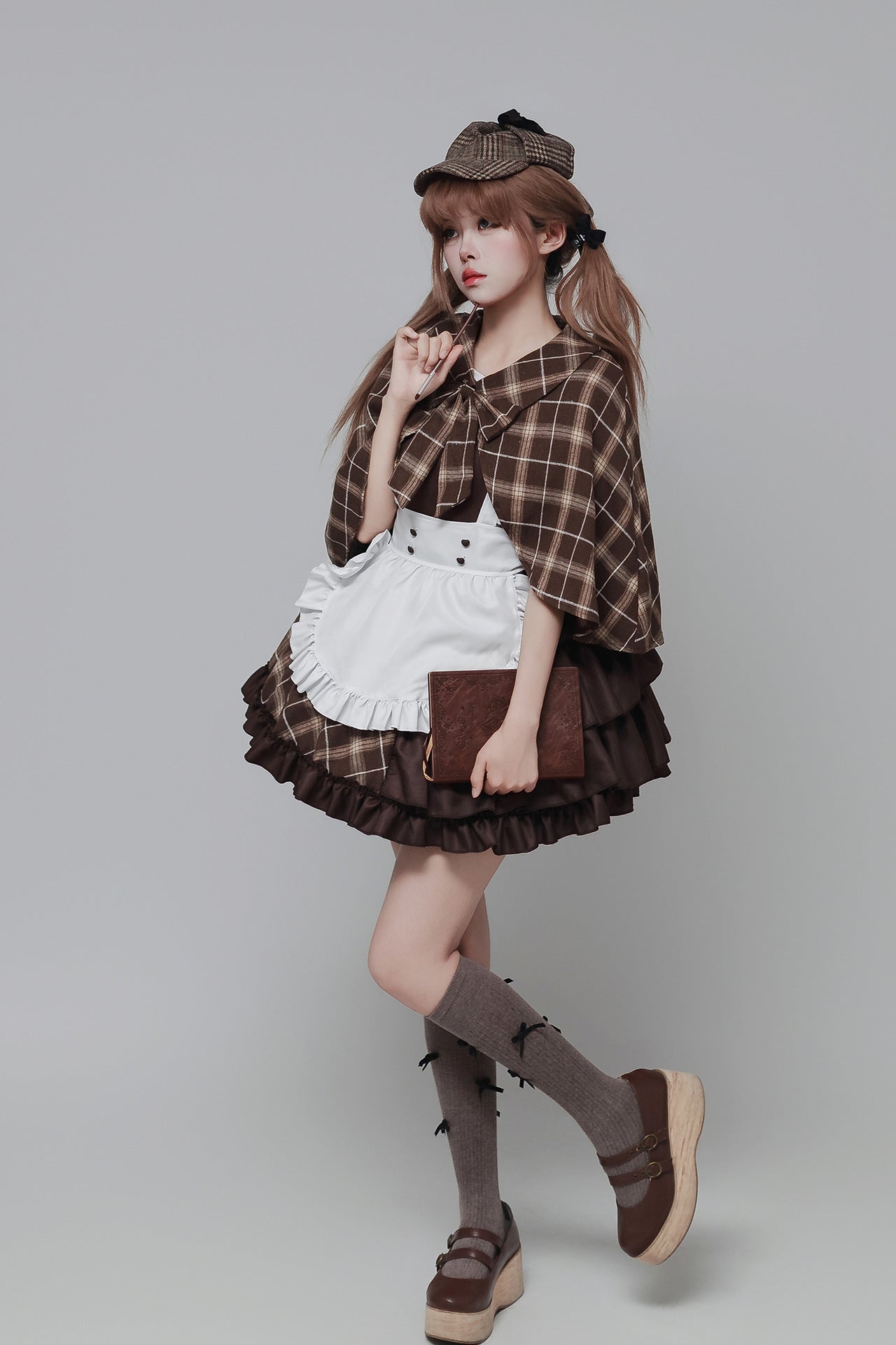 Detective Song Maid Outfit Cosplay Streamers Plus-Size Costume
