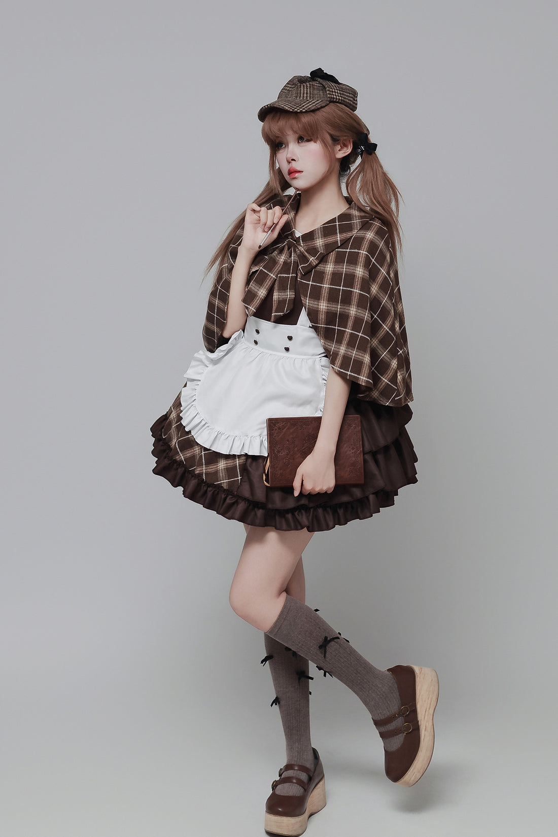 Detective Song Maid Outfit Cosplay Streamers Plus-Size Costume