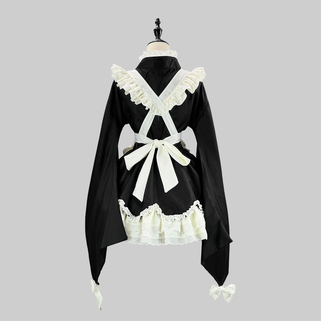 Kimono Lolita Wide Sleeve Maid Outfit Streamer Cosplay Dress