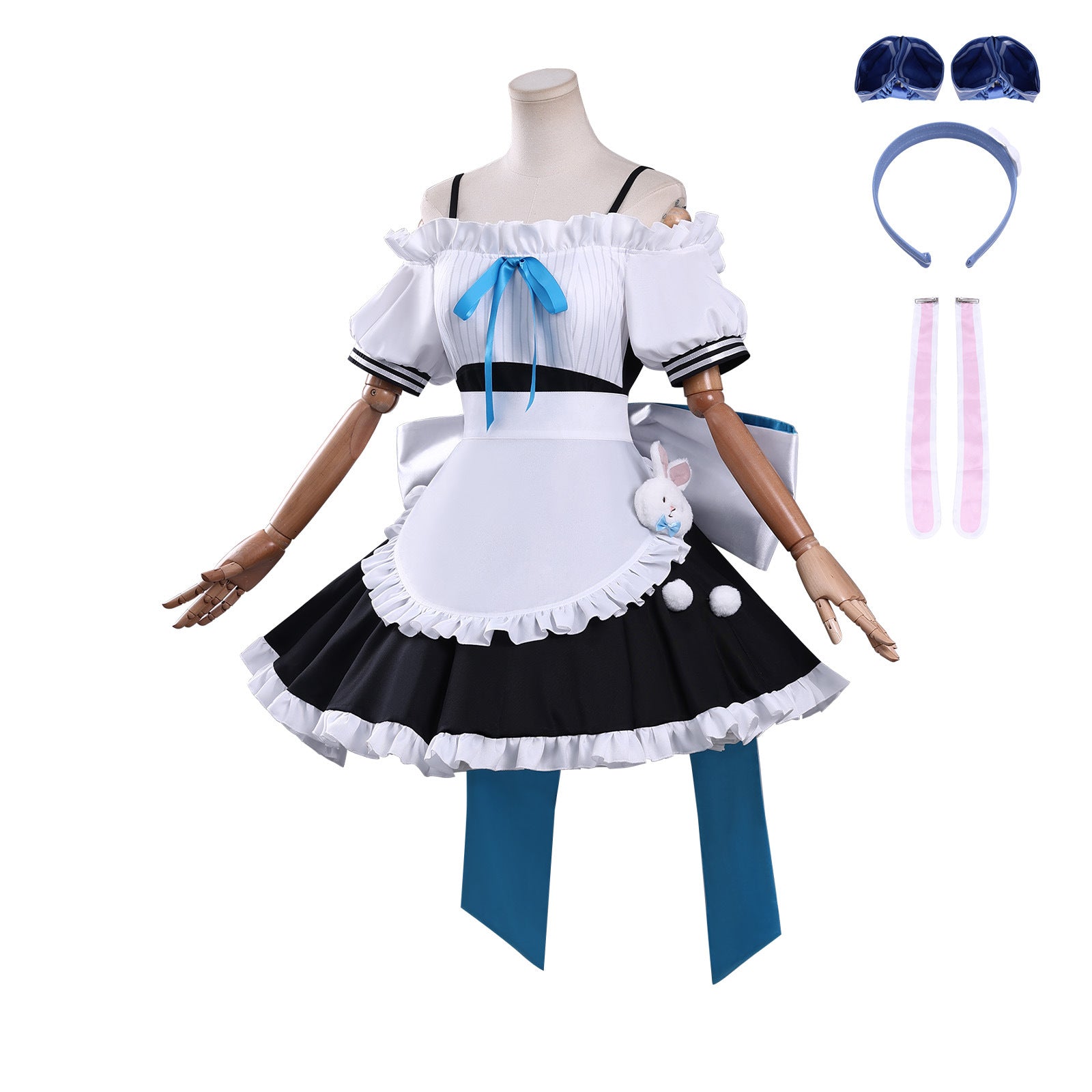 Game Azur Lane Laffey X Don Quijote Maid Outfit Cosplay Costumes