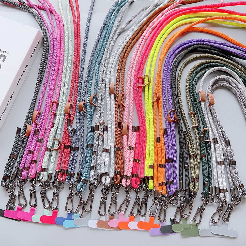 Buckle Adjustable Crossbody Neck Phone Strap with Tether Tabs – Travel Wristlet & Hand Lanyard