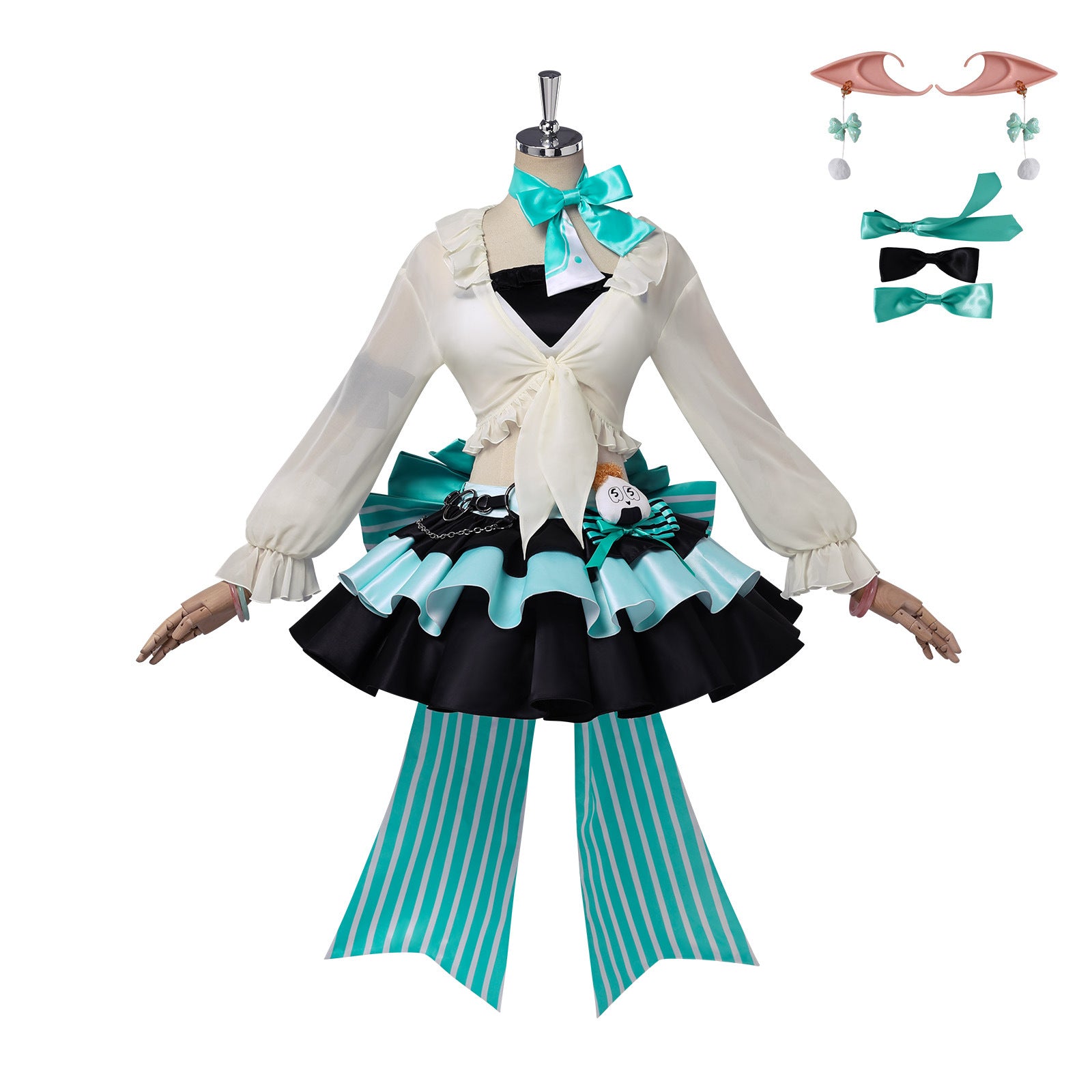 Game Arknights Haruka Mint Chocolate Skin Cosplay Costumes Streamer Show Themed Carnival Outfit