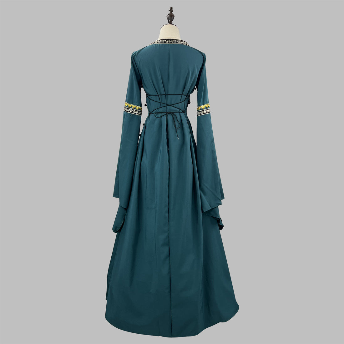 Women's Victorian Court Dress - Long Flare Sleeve Halloween Retro Masquerade Cosplay Costume